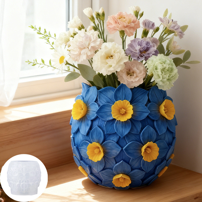 3D Flower Vase Silicone Mold L - Potsticker Mold recension och pris