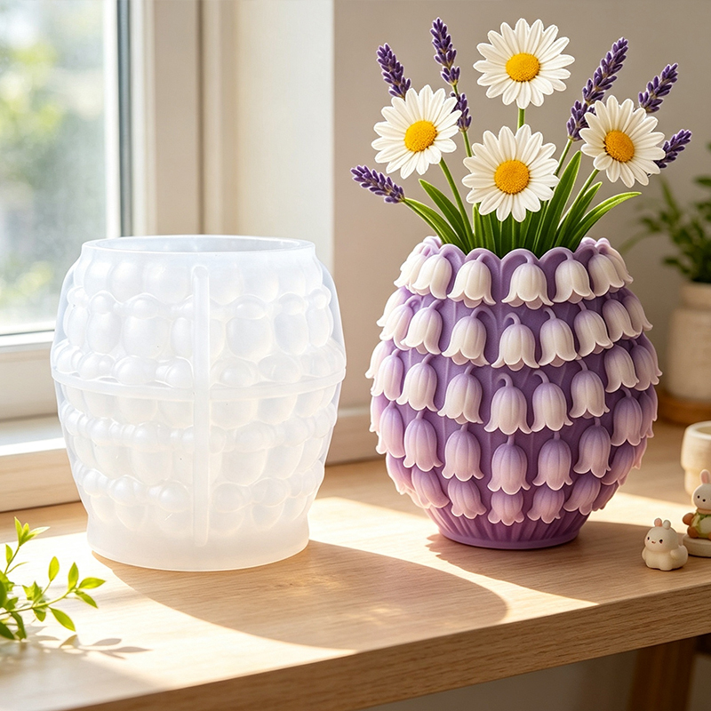 3D Lily of the Valley Vase Sil - Potsticker Mold recension och pris