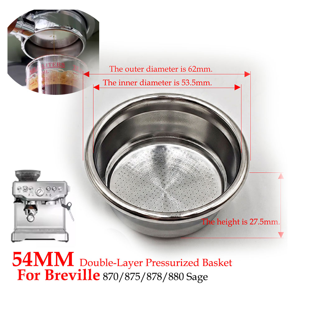 54mm Dual-Layer Pressurized Fi - Breville Espresso Bes870 recension och pris