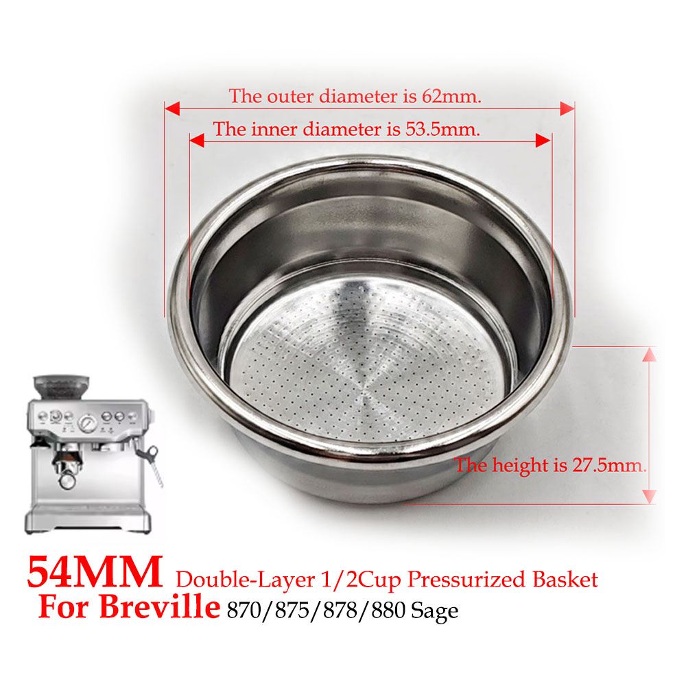 54mm Dual-Layer Pressurized Fi - Breville Espresso Bes870 recension och pris